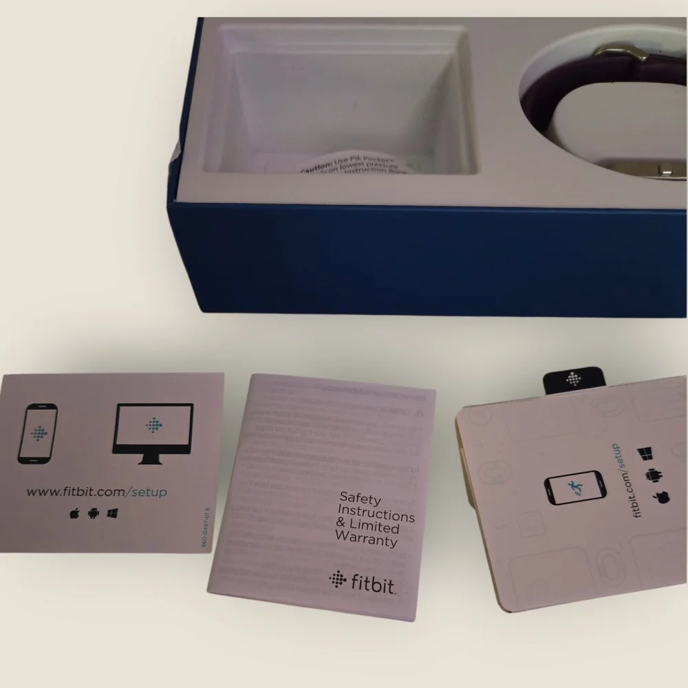 Fitbit Blaze Smart Fitness Watch - Plum Size L